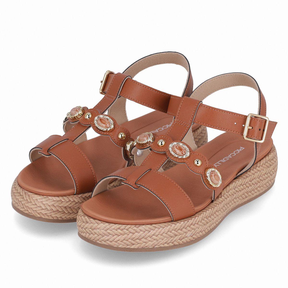 Sandalia Mujer Café Sol 795 Piccadilly-2