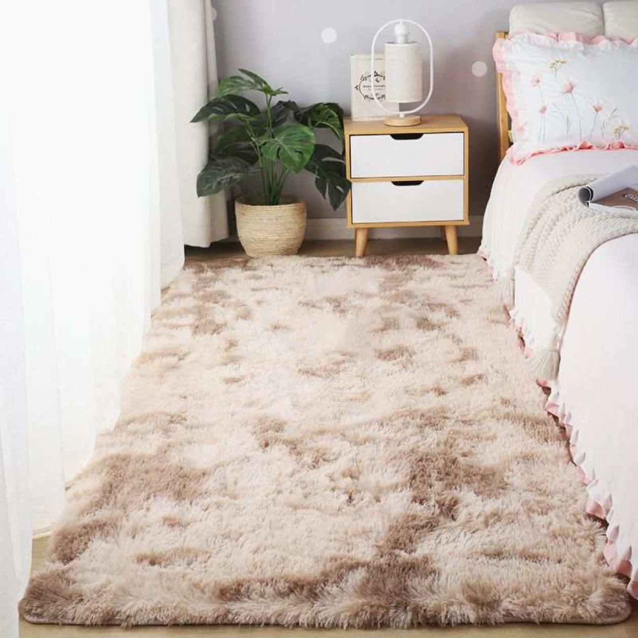 Bajada De Cama Alfombra Peluda Medida 1,20x0,60-2
