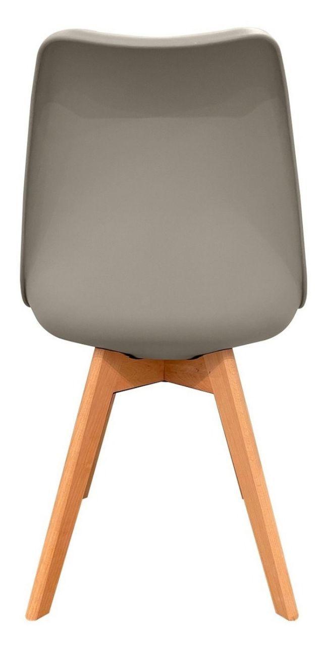 Silla Eames Tulip Acolchada Refuerzo Metal Gris X4-5