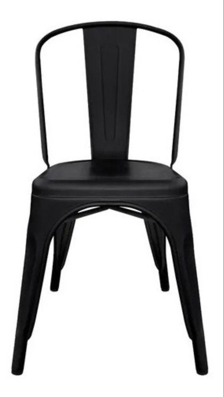 Silla Tolix Negro Matte X4-3