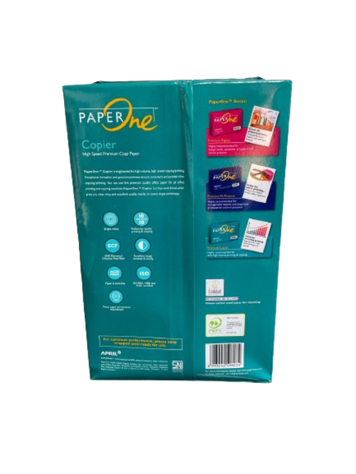 Pack 5 Resmas Papel Oficio 500 Hojas 75gr Paper One La Marca-3