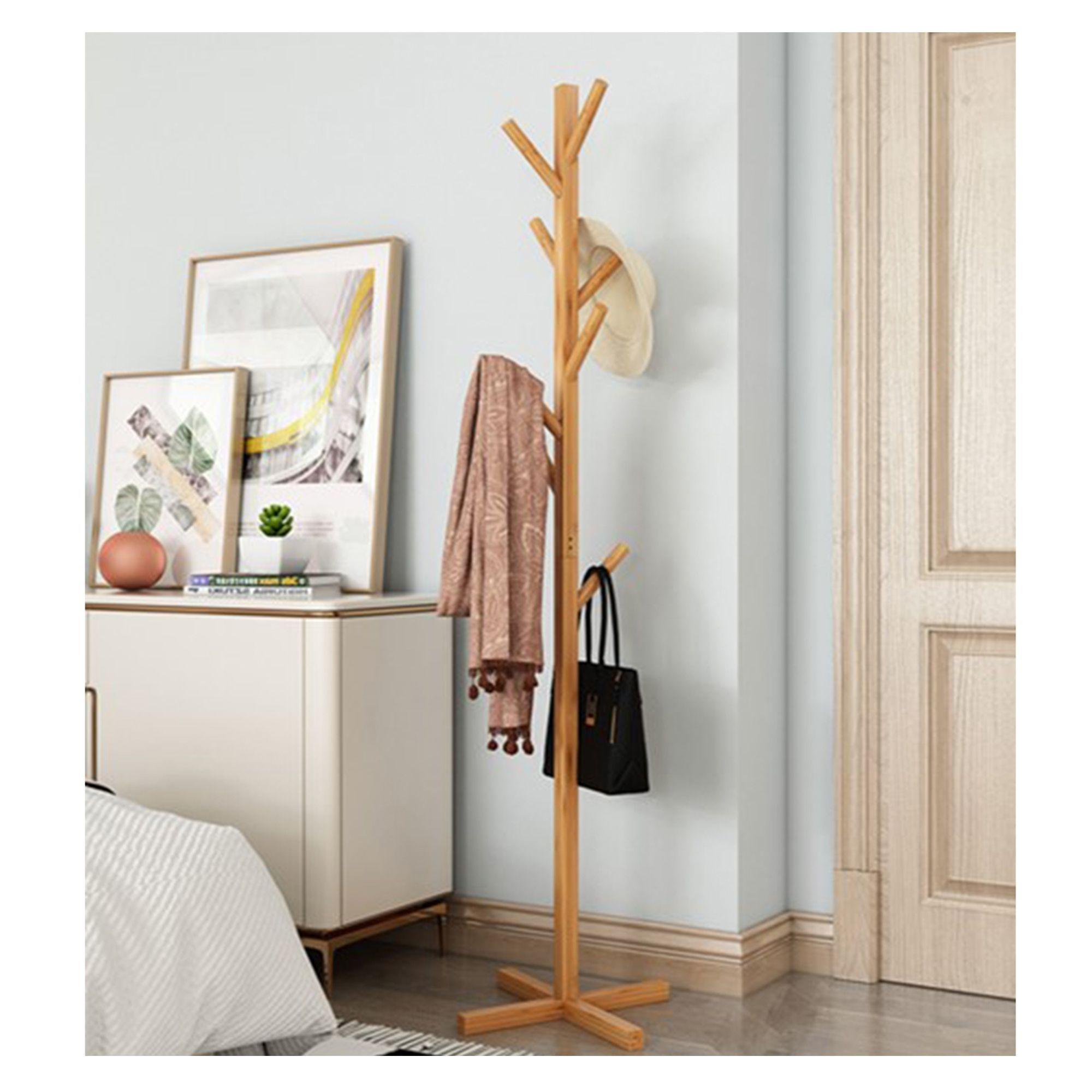 Perchero Colgador De Pie De Madera Nuevo 158x38 Cm-0