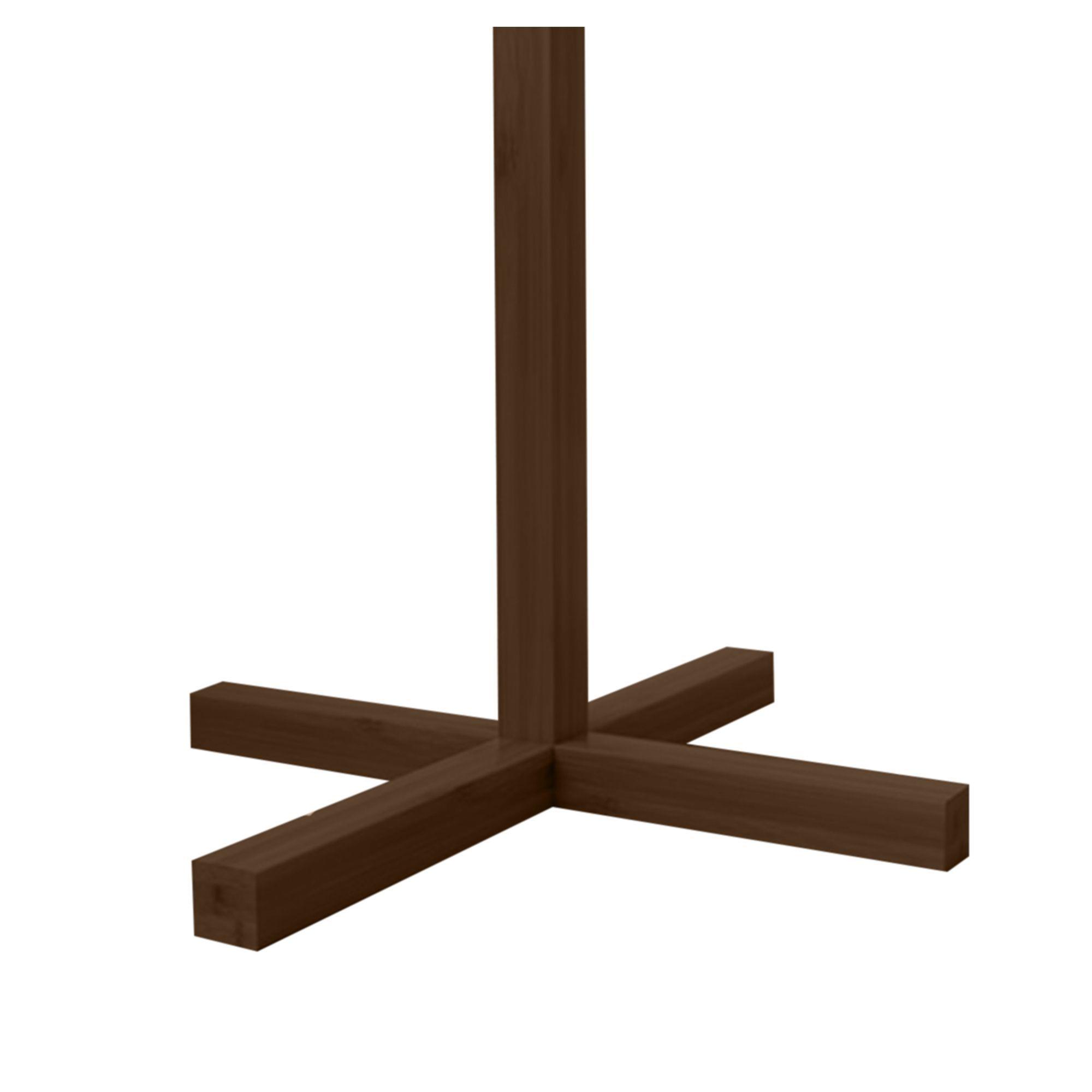 Perchero Colgador De Pie De Madera Oscura Nuevo 158x38 Cm-3