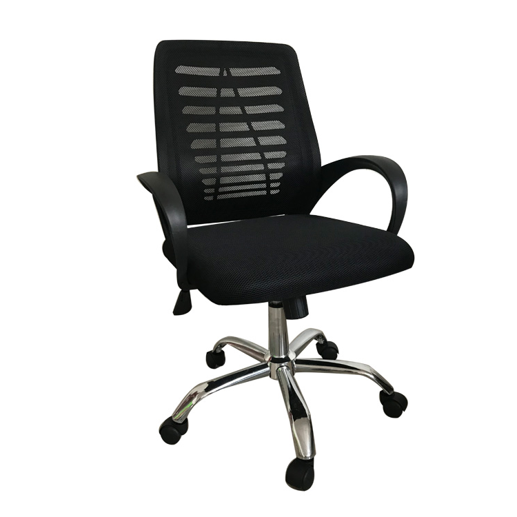 Silla Escritorio 091b Negra Unicas + Grandes + Reforz 150k-0