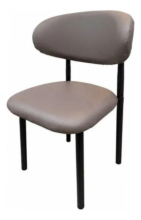 Silla Nato Eco Cuero Gris X2-2