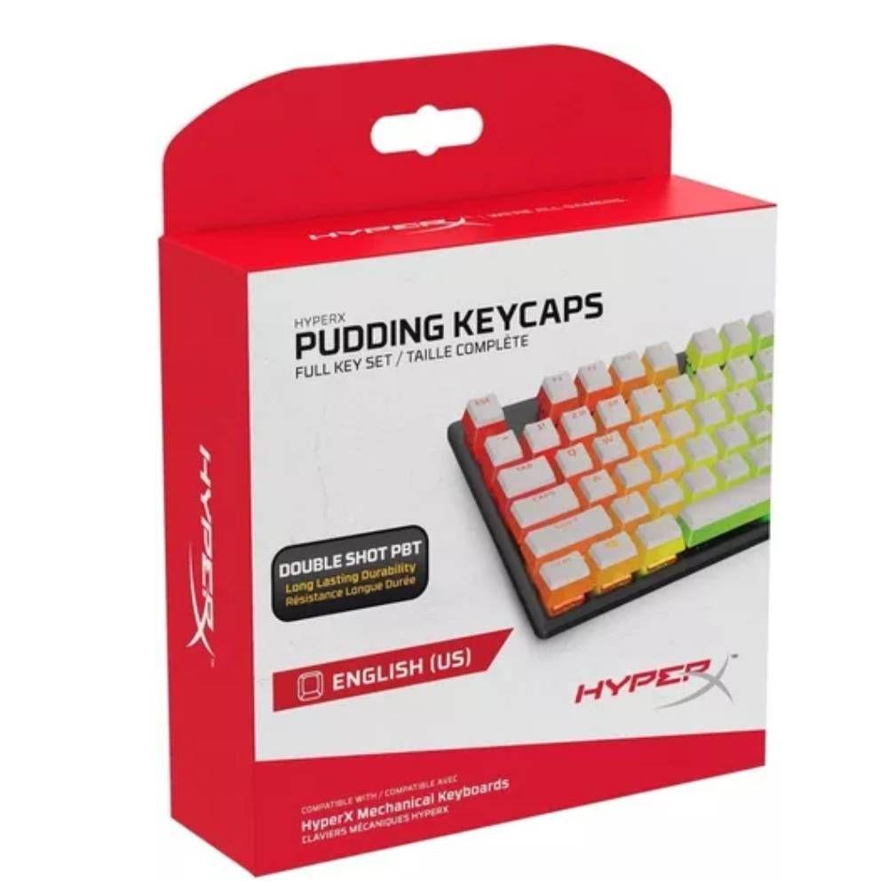 Teclas HyperX Pudding Keycaps blanco RGB ESP-0