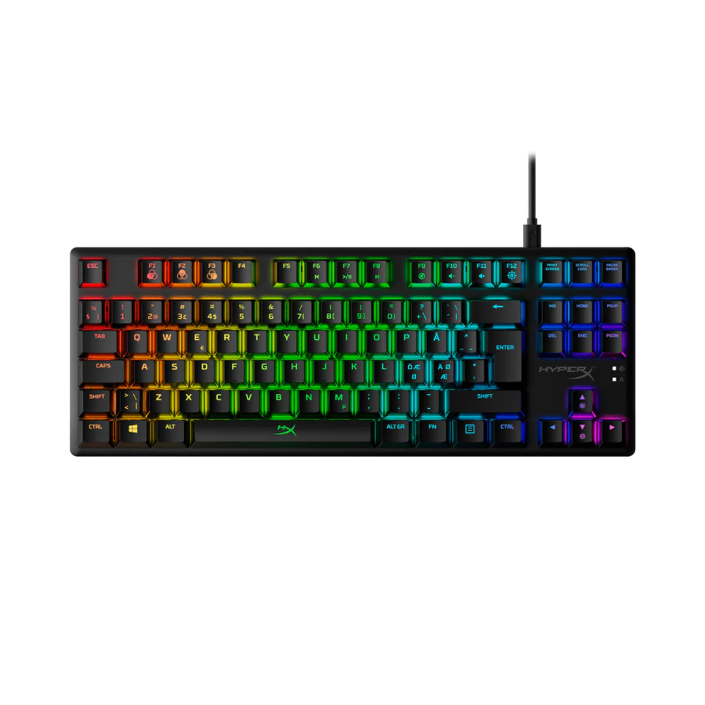 Teclado Gamer HyperX Alloy Origins Core Sw Aqua TKL Inglés-1