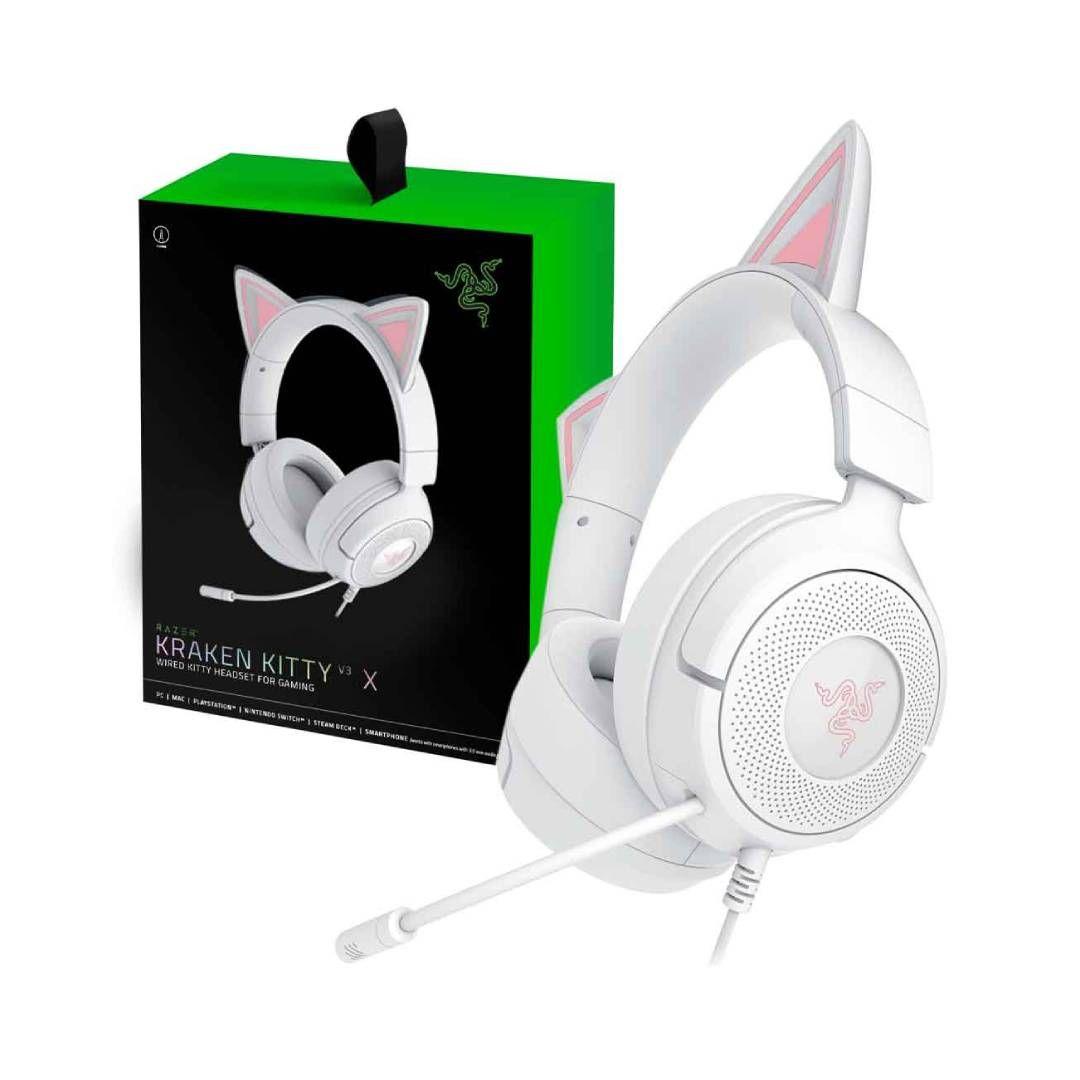 Audifonos Gamer Razer Kraken Kitty V3 X White-3