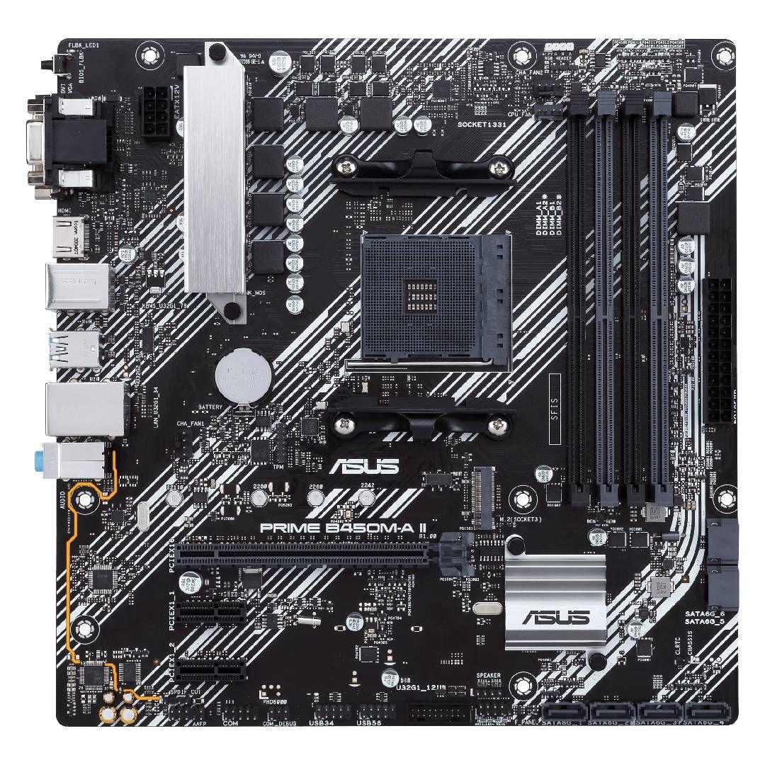 Placa Madre Asus Prime B450M-A II AM4 DDR4-0