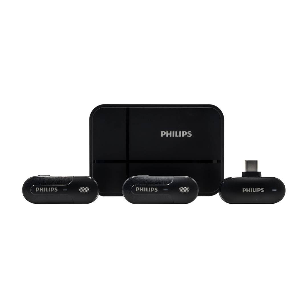 Micrófono Inalámbrico Dual Philips DLM9002C/74 USB-C-4