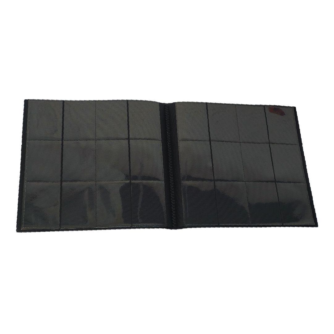 Carpeta TCG Titan Pro Cuero Negra 12 Bolsillos c. Cierre 480-2