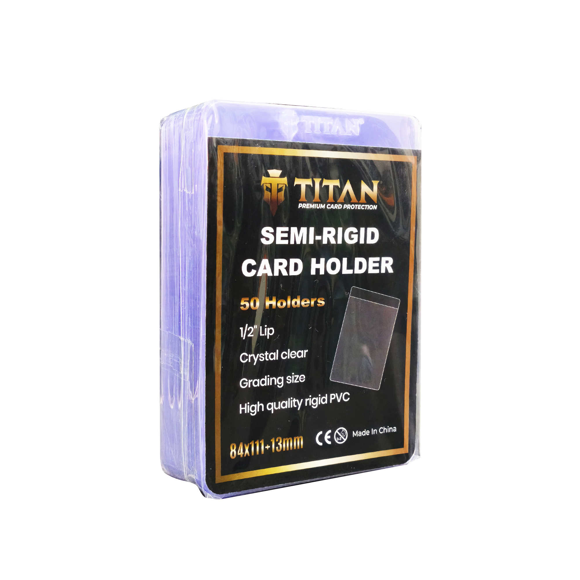 Card Saver Protector SemiRigido Titan Pro 84x111mm Clear 50u-1