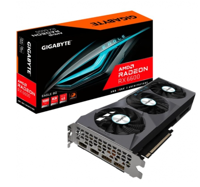 Tarjeta Grafica Gigabyte Radeon RX 6600 EAGLE 8G-0