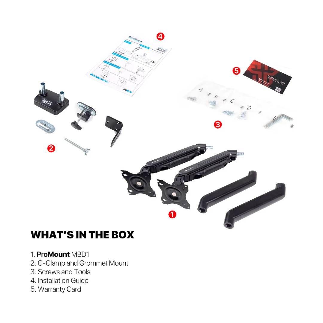 Soporte de Monitor Fantech ProStand Dual MBD1 Black-5