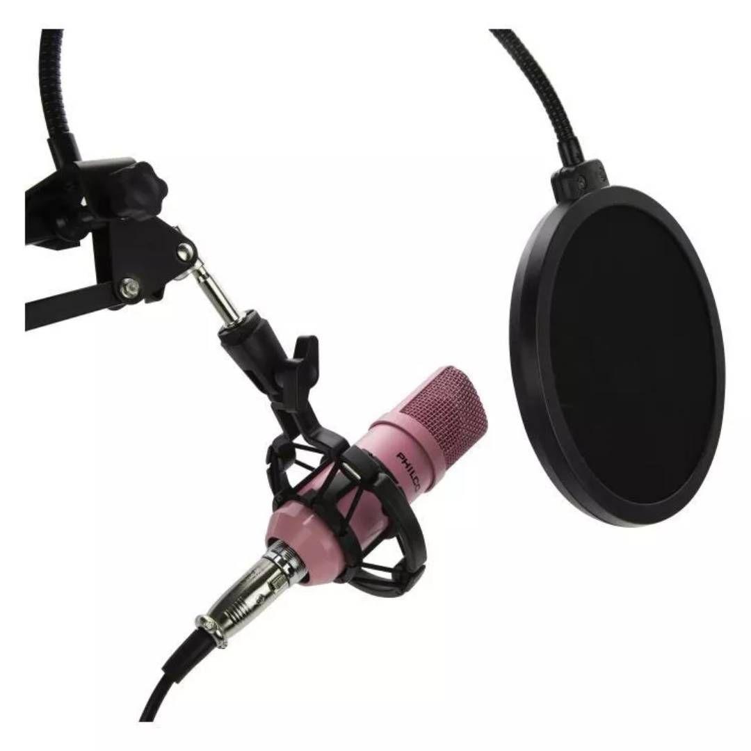 Kit Micrófono para Streaming Philco Rosado-2