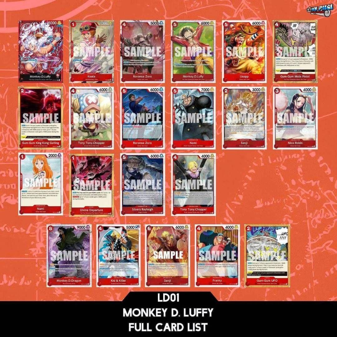 One Piece TCG: Learn Together Deck Set Display, LT-01-2