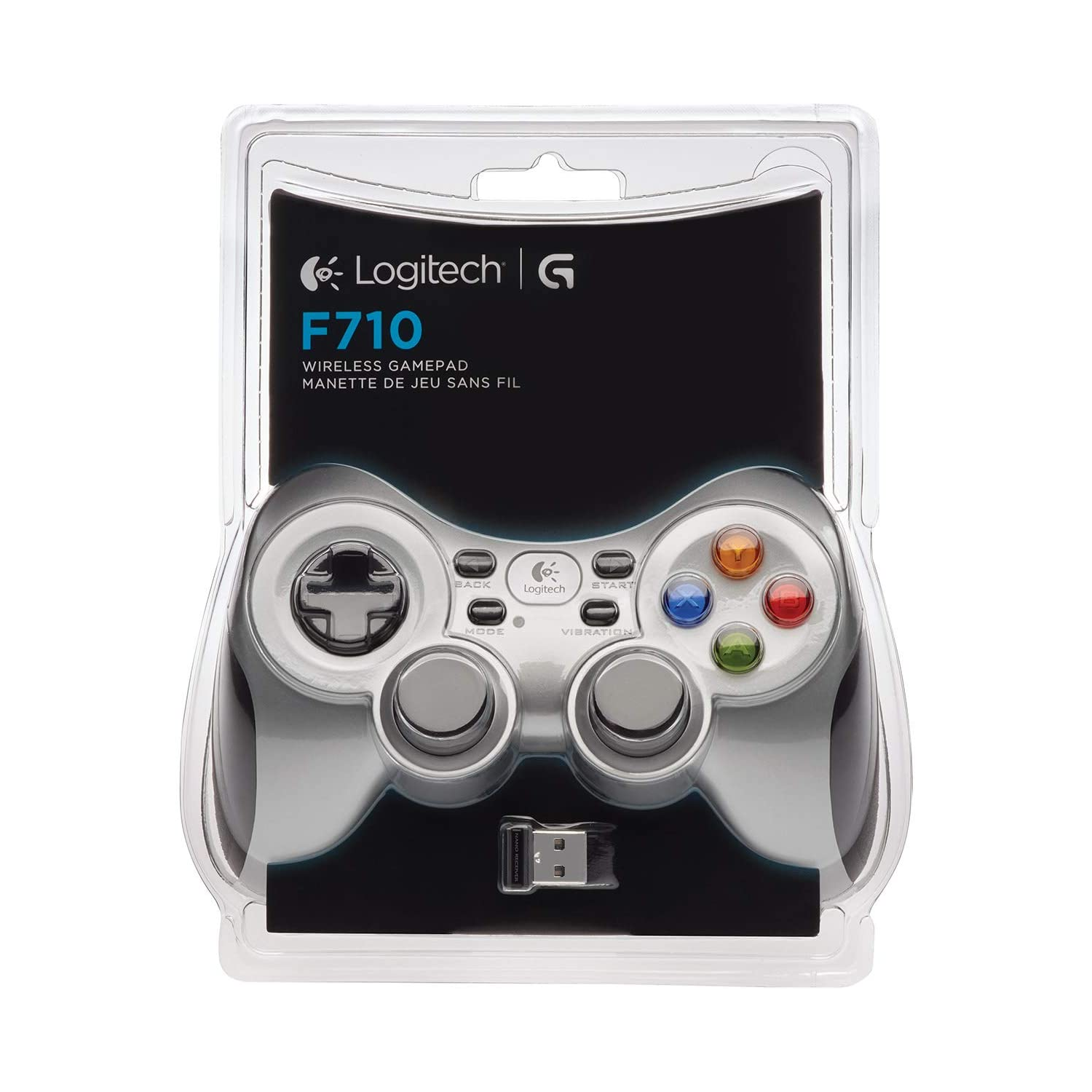 Control Gamer Logitech F710 Inalámbrico Gris USB-4