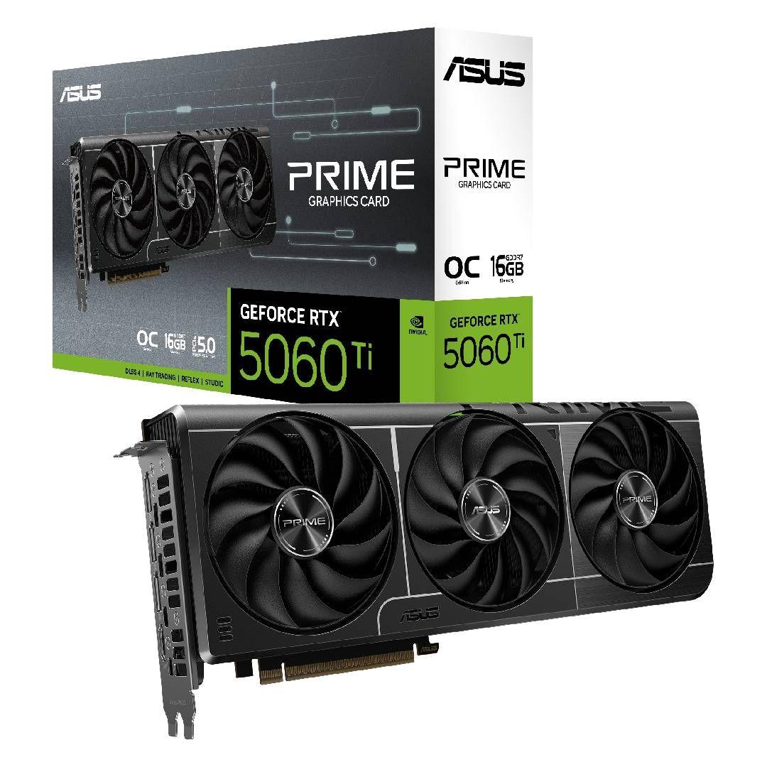 Tarjeta de Video ASUS PRIME RTX 5060 Ti OC 16GB GDDR7-0
