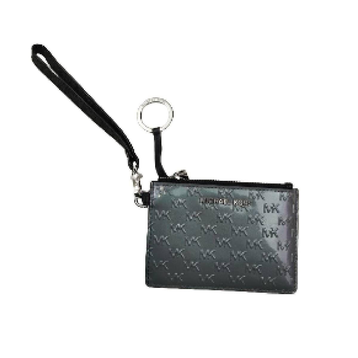 Billetera Mk Con Llavero Gris/negro-0