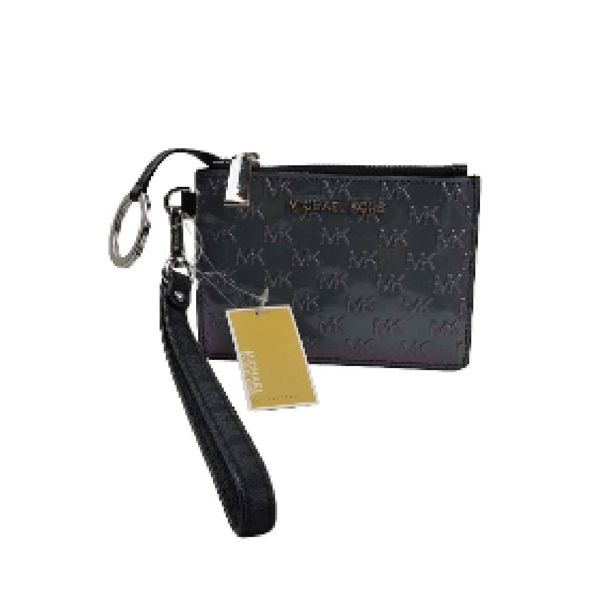 Billetera Mk Con Llavero Gris/negro-1