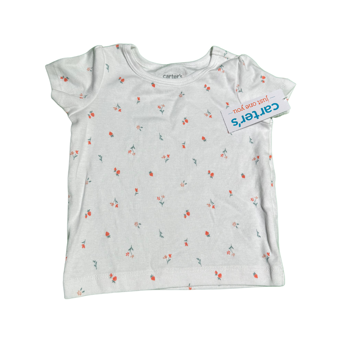 Conjunto Bebé Carters 2 Piezas Rosa Blanco 9 Meses-1