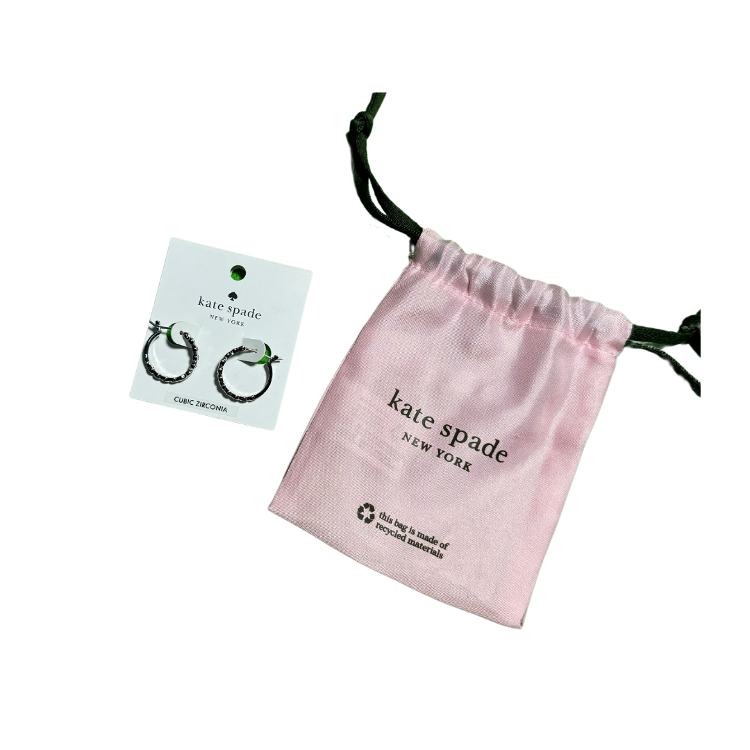 Aretes Kate Spade Plata Full Circle Huggies-0