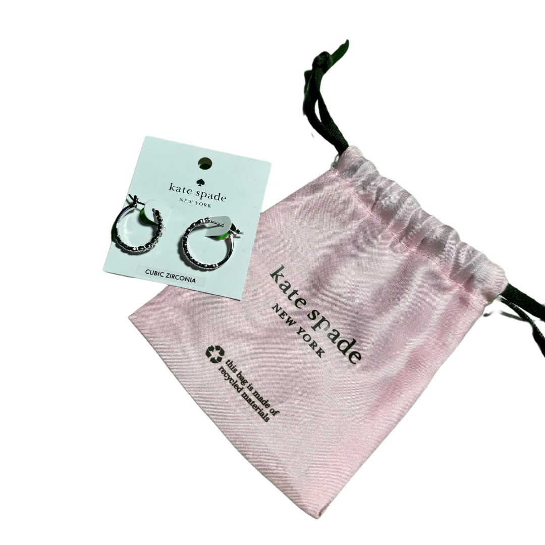 Aretes Kate Spade Plata Full Circle Huggies-1