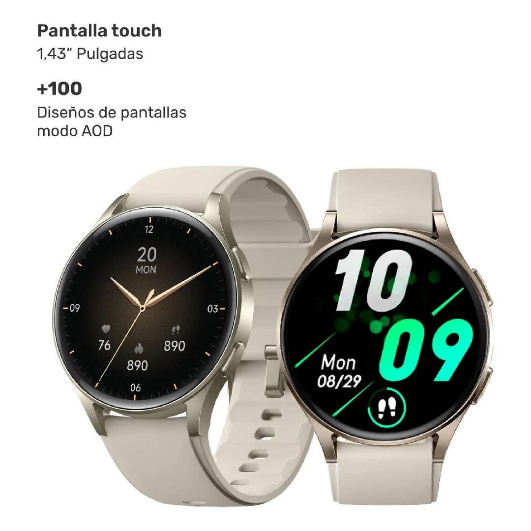 Reloj Smartwatch Lhotse Vibe 05 GPS Cream 42mm-5
