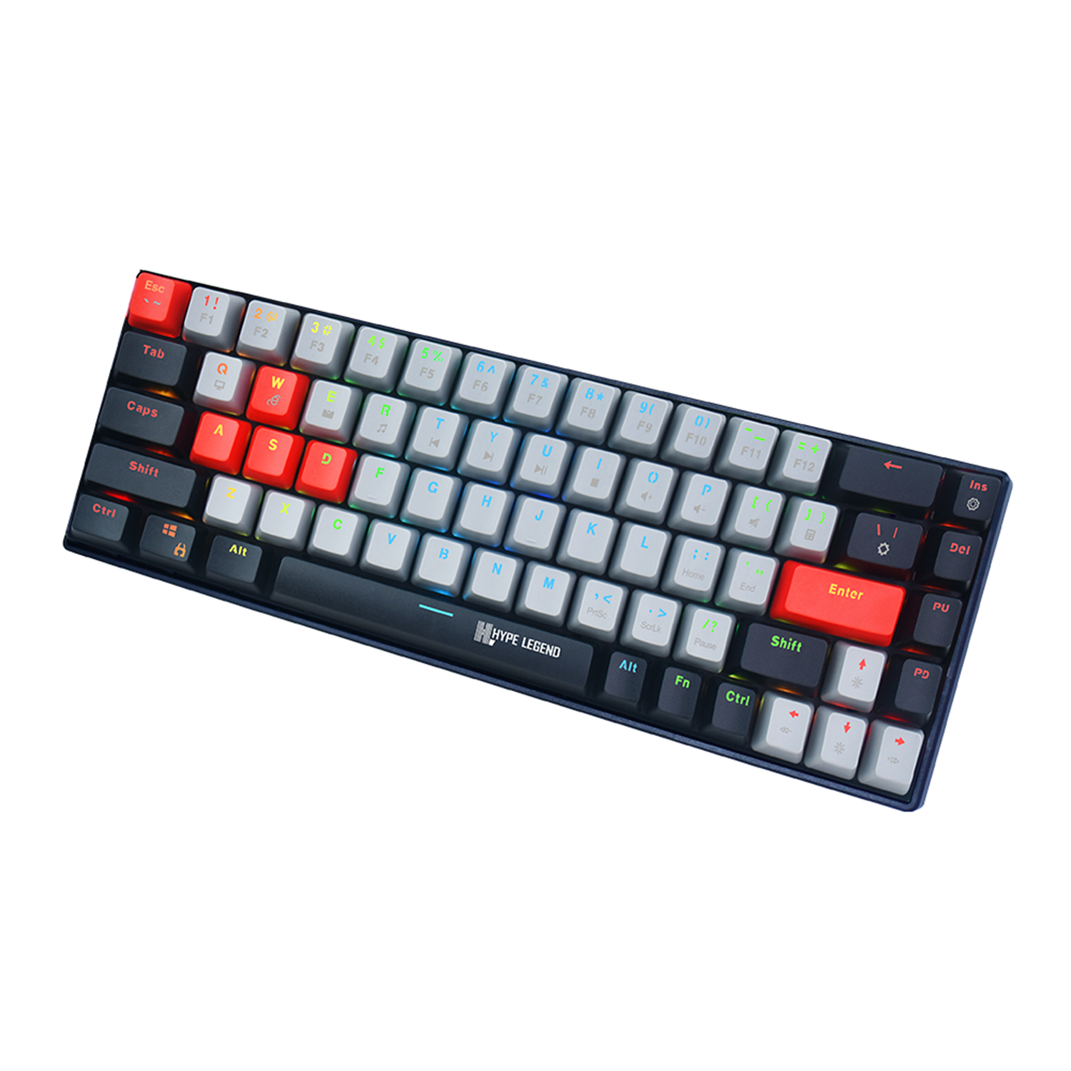 Teclado Gamer Hype Legend Rebel UP 65% SW Outemu Red RGB-1