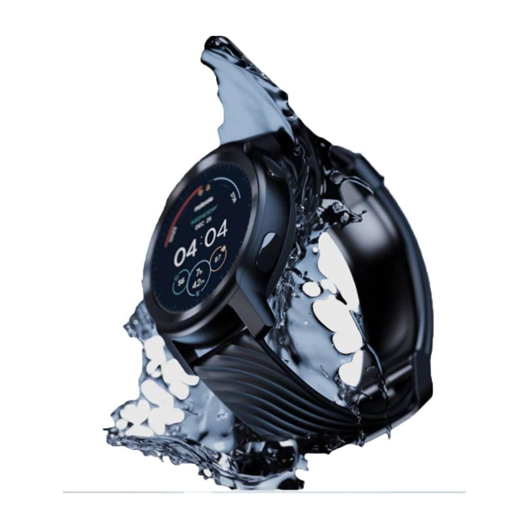 Reloj Inteligente MOTOROLA WZ100 Resistente al Agua Negro-3