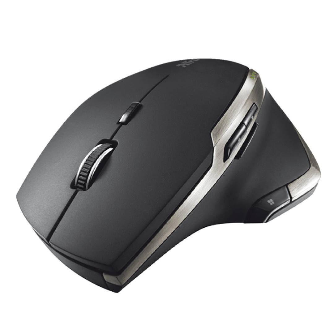 Mouse Trust Evo Laser inalámbrico con diseño ergonómico-0