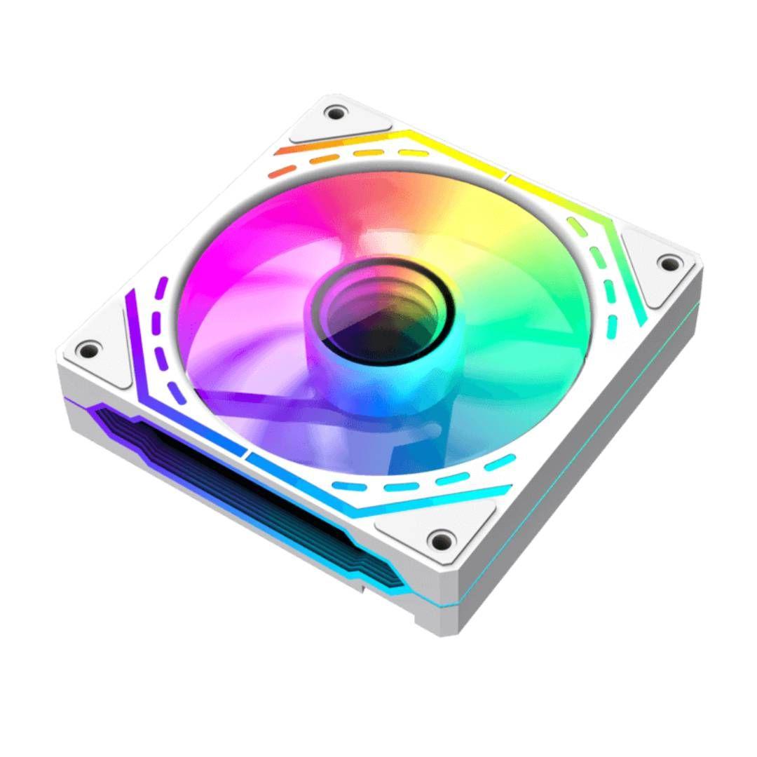 Ventilador Gamemax FN12A-S2I-W, 120mm ARGB Blanco-3