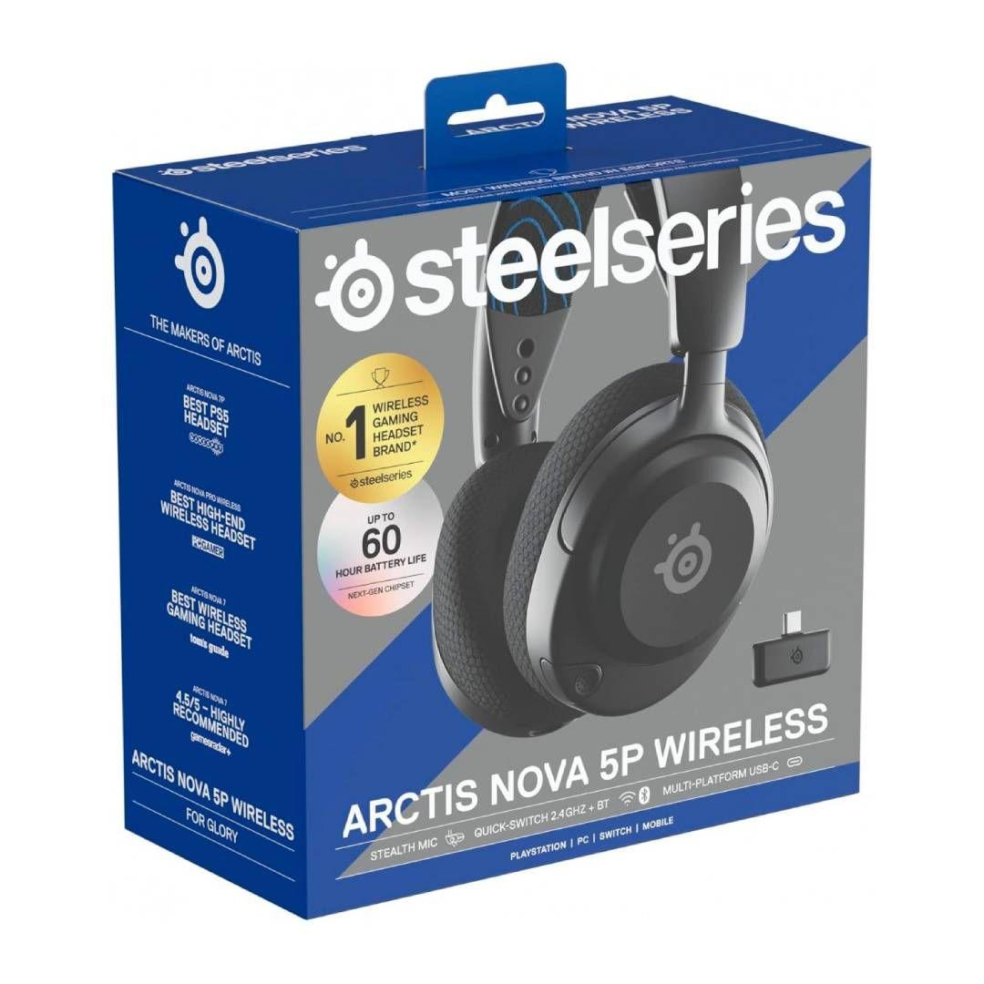 Audifonos Gamer Steelseries Arctis Nova 5P Wireless Negro-3