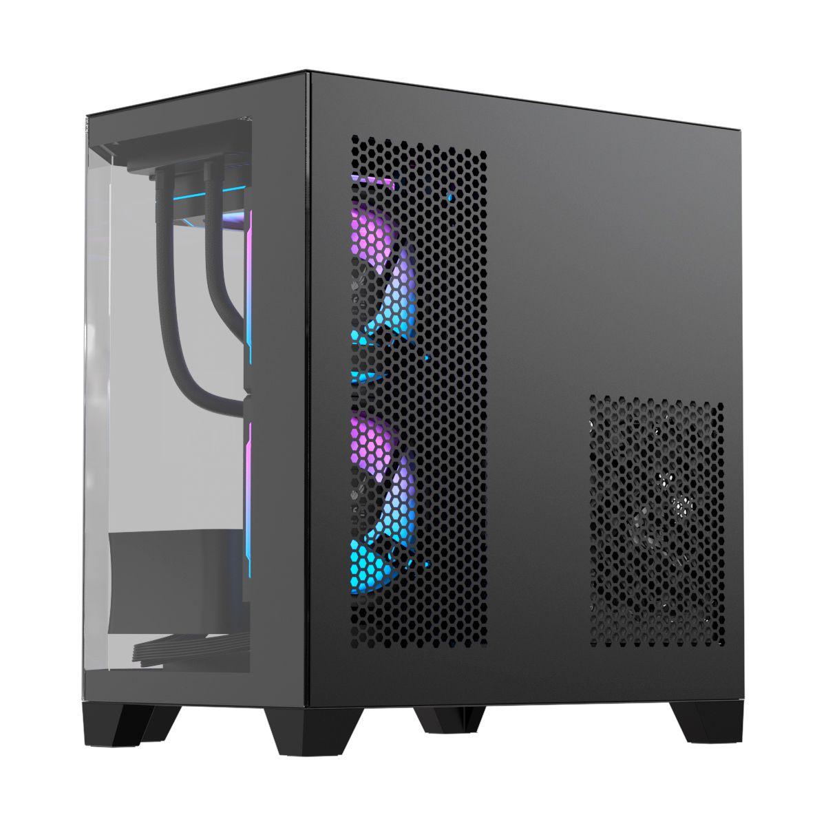 Gabinete Formula Crystal Z6M FLOE Black m-ATX, m-ITX-5