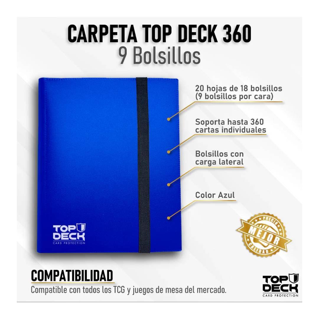 Carpeta Topdeck 9 Bolsillos Azul-2