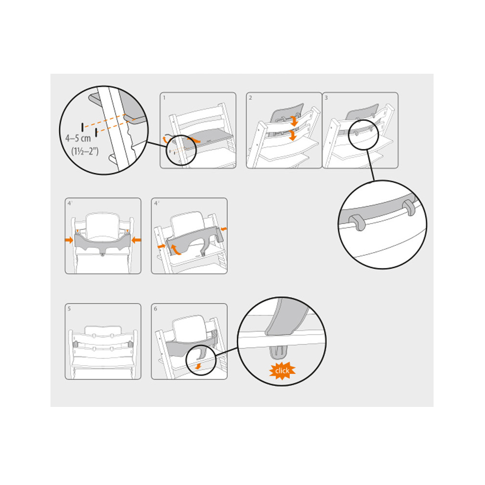 Silla Comedor P Bebes Estilo Nordico color Rosa + Extras-4