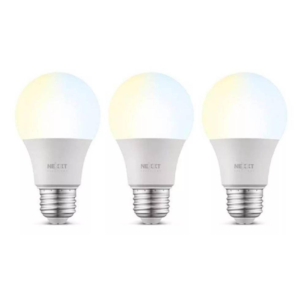 Pack de 3 Ampolleta Wifi LED Blanco-Calido 800 lumenes 220v-1