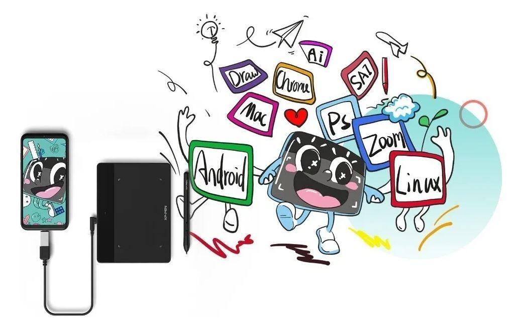 Tableta Digitalizadora XP-Pen Deco Fun XS Verde -3