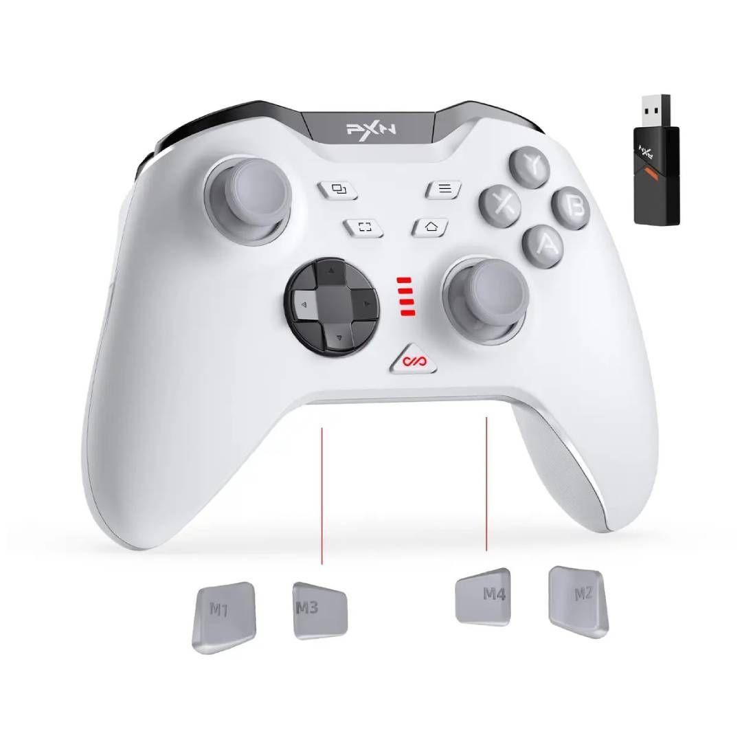 Joystick Inalámbrico PXN P5 para PC, Switch, Mobiles, Blanco-2