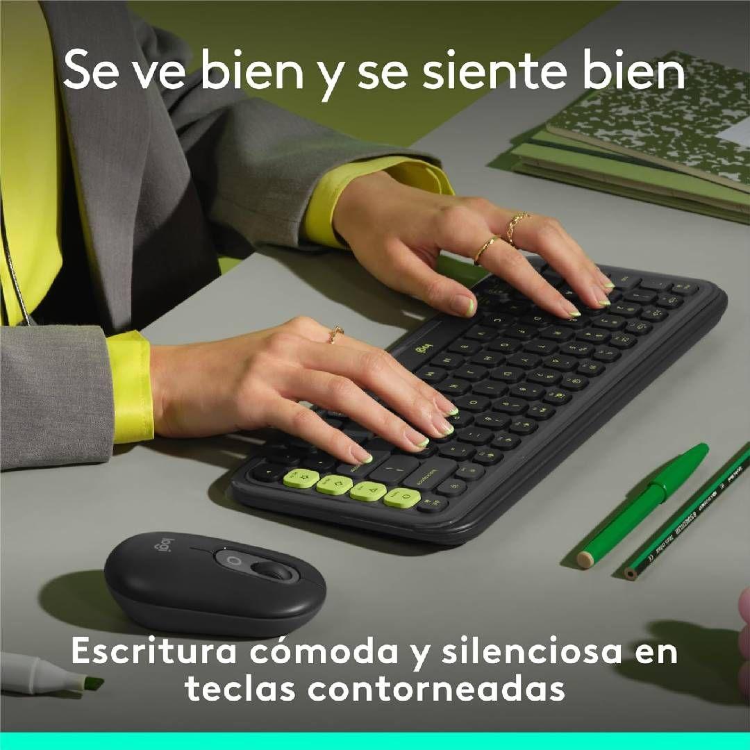 Teclado Logitech POP Icon Combo Español Negro-2