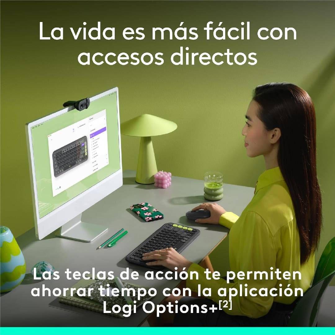 Teclado Logitech POP Icon Combo Español Negro-3