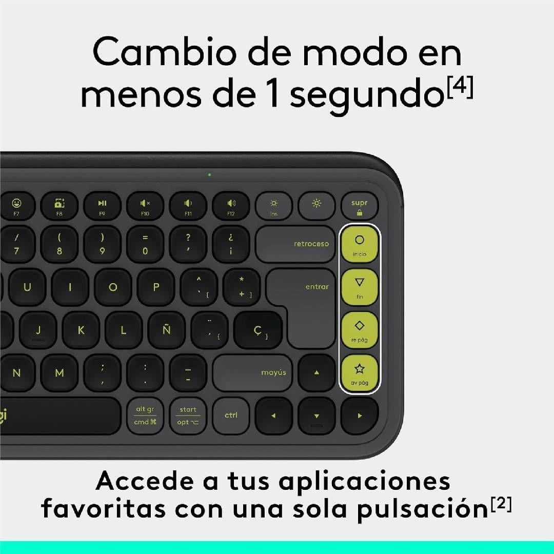 Teclado Logitech POP Icon Combo Español Negro-4