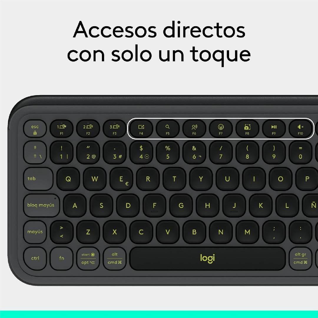 Teclado Logitech POP Icon Combo Español Negro-6