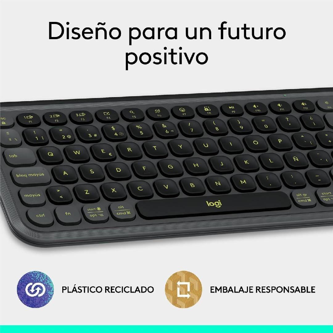 Teclado Logitech POP Icon Combo Español Negro-8