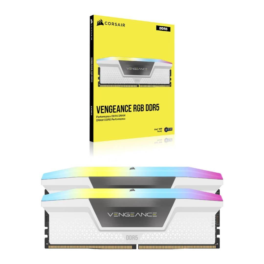 Memoria RAM Corsair Vengeance RGB 32GB (2x16) 6000MHz Blanco-2