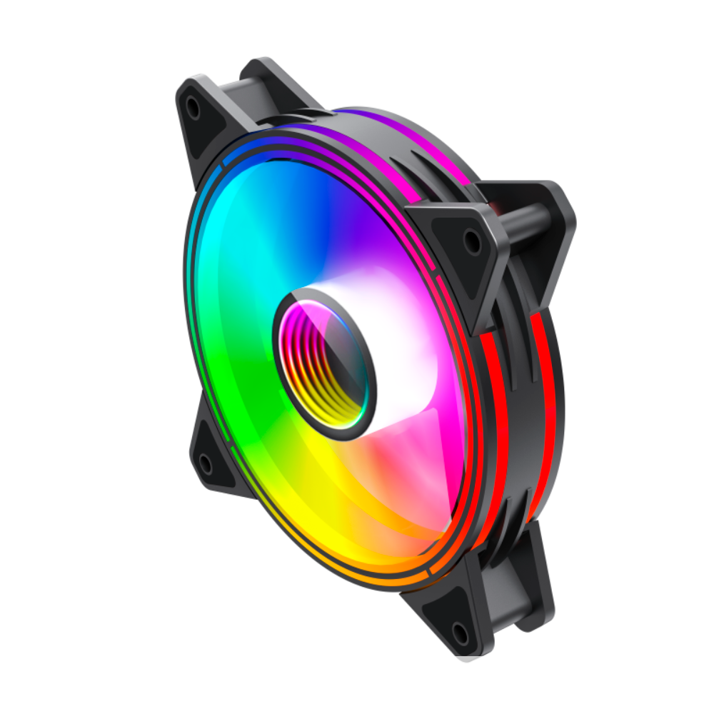 Ventilador Gamemax Rainbow FN-12Rainbow-Q-12cm ARGB-1