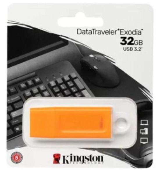 Pendrive USB Exodia KINGSTON 32GB 3.2 DataTravel Naranja-2