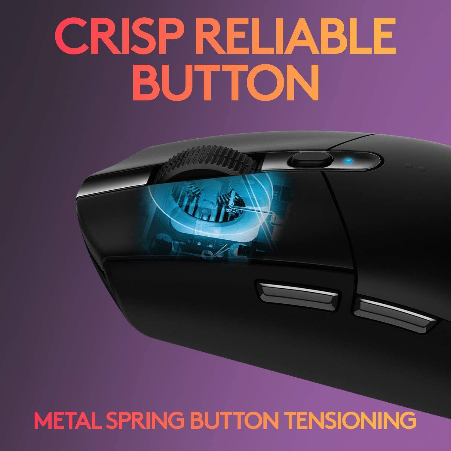 Mouse Gamer Logitech Inalambrico G305 Negro 12k dpi-3