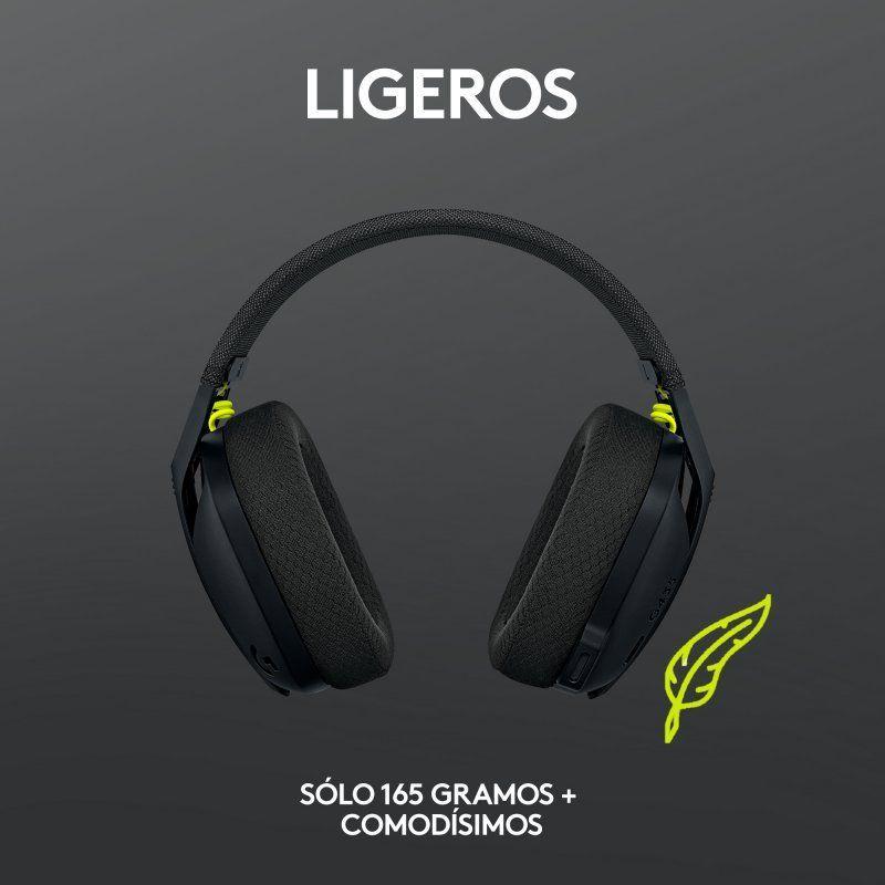 Audifonos Gamer Logitech G435 Wireless Negros USB Bluetooth-4