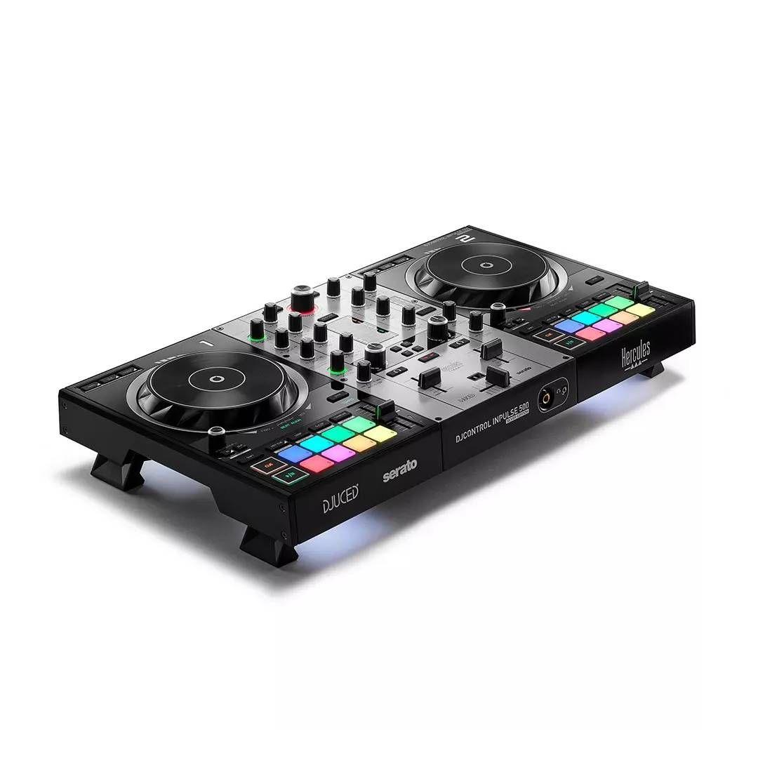 Controladora DJ Hercules DJControl Inpulse 500 Silver Edition-1